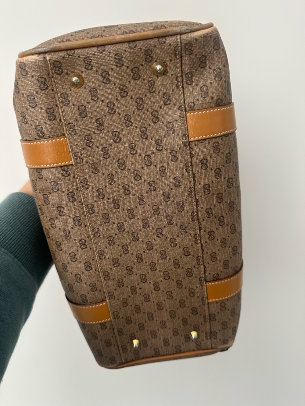 Gucci GG Monogram Leather Boston Bag - Picture 5 of 14